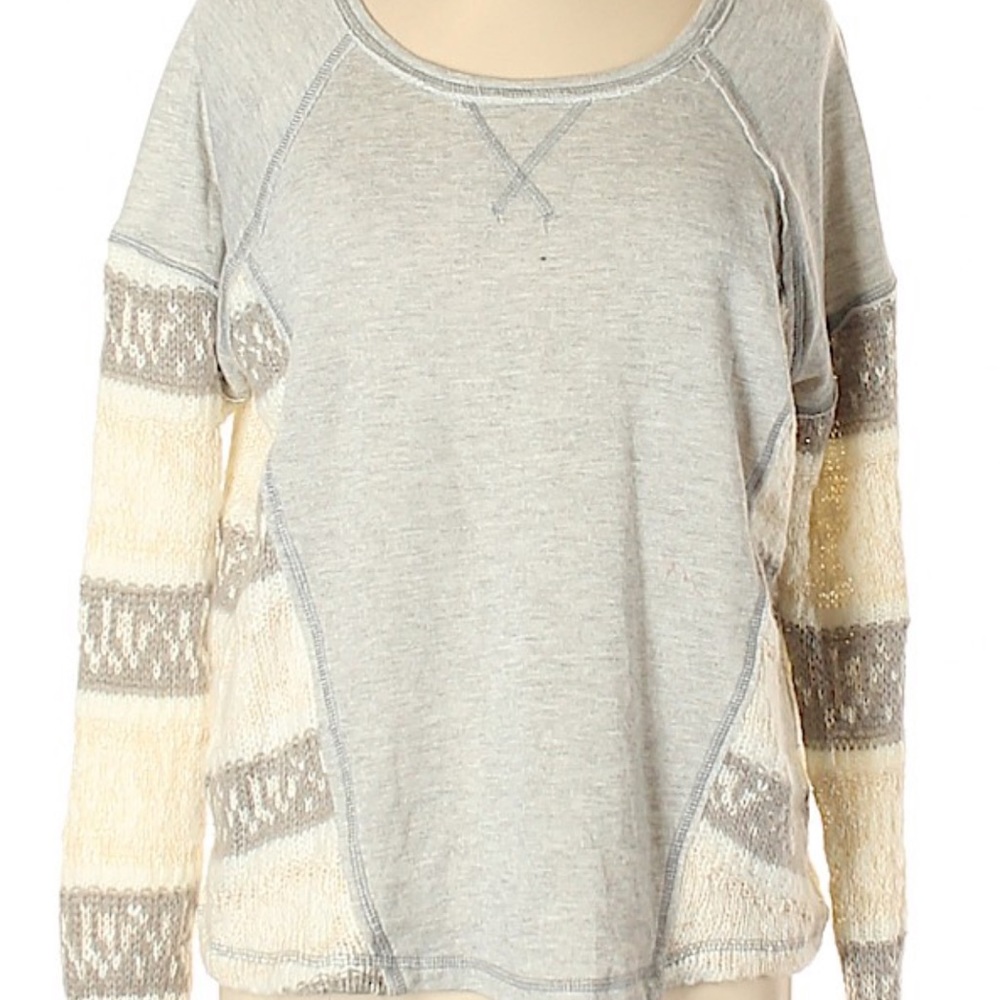 Vintage Havana grey top with sweater detail